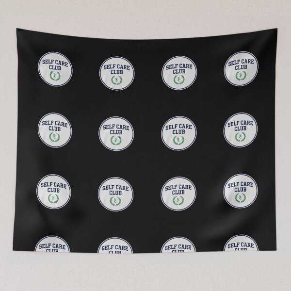 Item preview, Self Care Club Funny Vintage Collegiate Varsity Navy Art designed and sold by medoutfits.