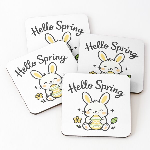 Item preview, Hello Spring Cute Easter Bunny designed and sold by Mix Mood.