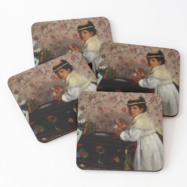 Item preview, Portrait of Mlle Hortense Valpincon by Edgar Degas: Vintage Interior Art Poster designed and sold by artofuniverse.
