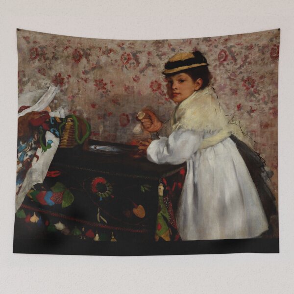 Item preview, Portrait of Mlle Hortense Valpincon by Edgar Degas: Vintage Interior Art Poster designed and sold by artofuniverse.
