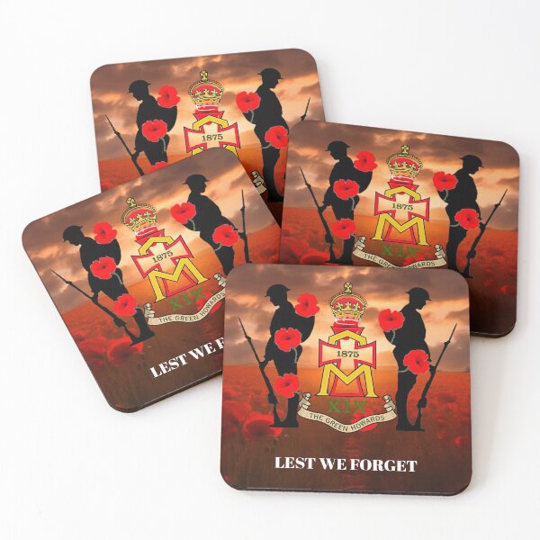 Item preview, The Green Howards Remembrance Lest we Forget designed and sold by Bootneckstore.