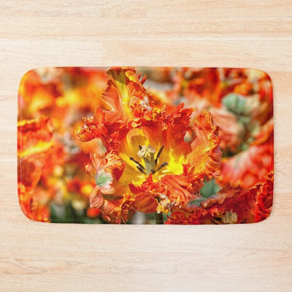 Item preview, Close-up of beautiful orange parrot tulips  designed and sold by Photopat.