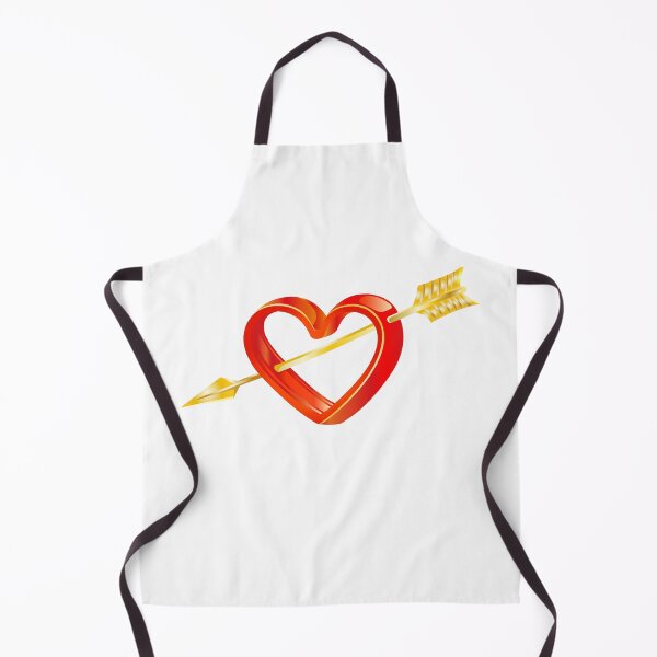 Item preview, Cupid's golden arrow in the heart designed and sold by andbeldesign.