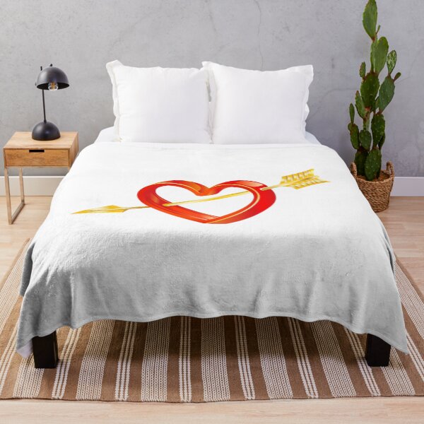 Item preview, Cupid's golden arrow in the heart designed and sold by andbeldesign.