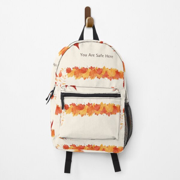 Item preview, You Are Safe Here Cozy Autumn Leaves Comfort Quote Design designed and sold by Quite mind .