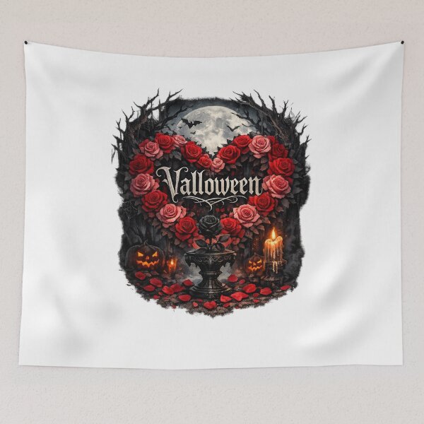 Item preview, Valloween Gothic Heart Roses | Dark Romantic Halloween Valentine Art T-Shirt designed and sold by DailyDrivesct.