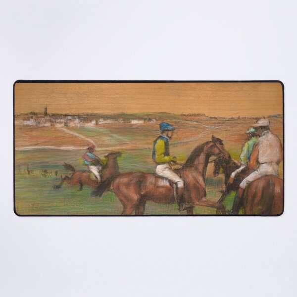 Item preview, Race Horses by Edgar Degas: Equestrian Impressionist Fine Art Poster designed and sold by artofuniverse.