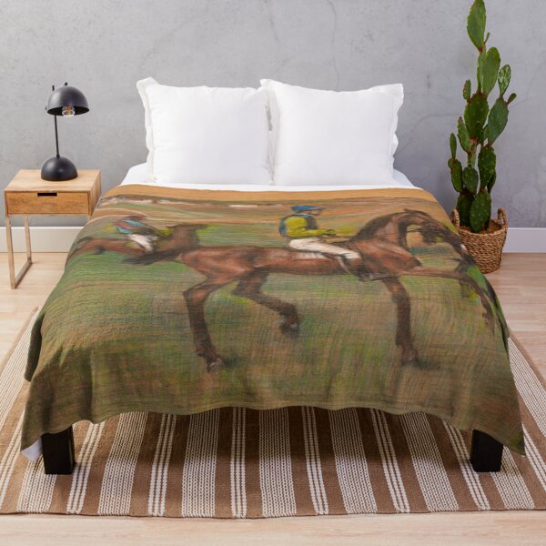 Item preview, Race Horses by Edgar Degas: Equestrian Impressionist Fine Art Poster designed and sold by artofuniverse.