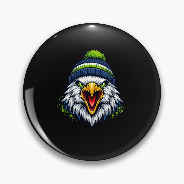 Item preview, Aggressive Eagle Mascot Beanie Design | Fierce Bald Eagle Streetwear Graphic designed and sold by DailyDrivesct.