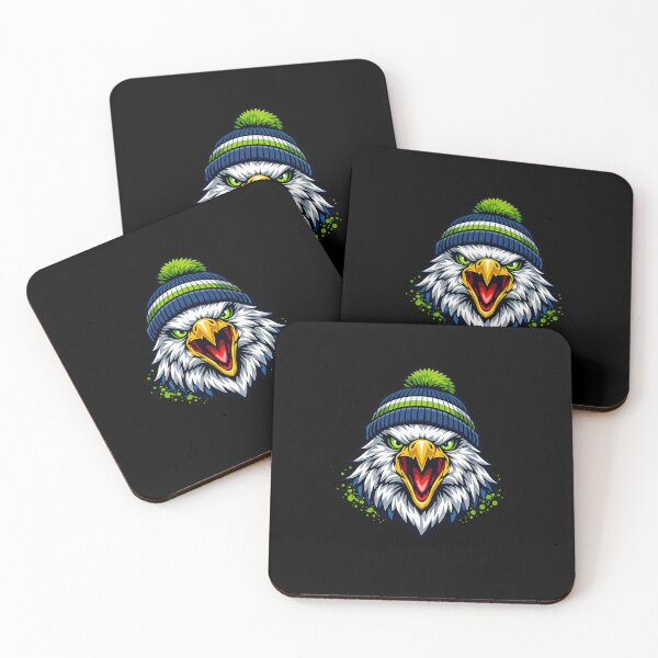 Item preview, Aggressive Eagle Mascot Beanie Design | Fierce Bald Eagle Streetwear Graphic designed and sold by DailyDrivesct.