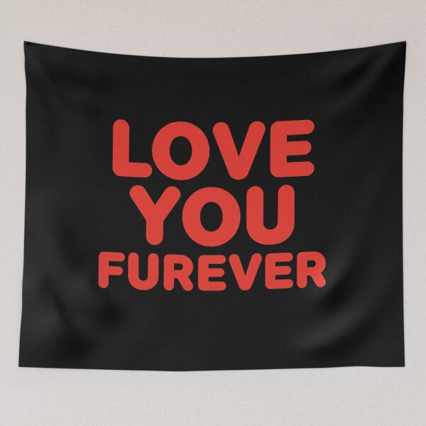 Item preview, Love You Furever – Minimal Valentine Pet Love Typography designed and sold by EchopawCo.