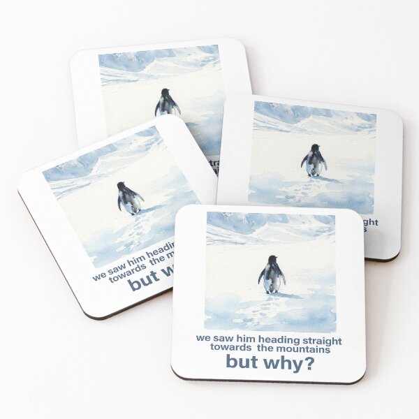 Item preview, Nihilist Penguin and Mountain - But Why  designed and sold by brkvdesign.