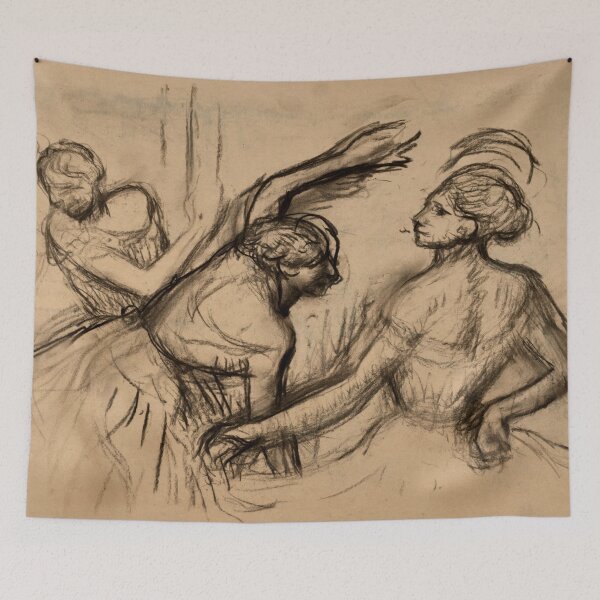 Item preview, Scene De Ballet by Edgar Degas: Charcoal Ballet Impressionist Poster designed and sold by artofuniverse.