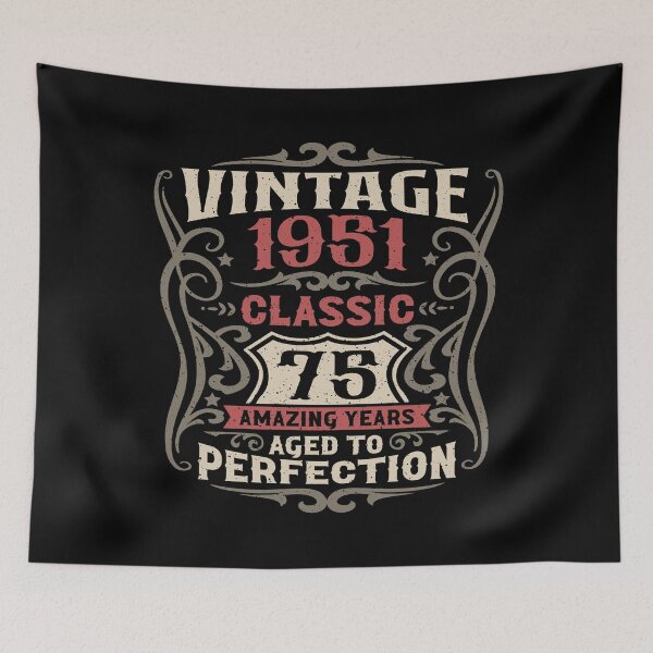 Item preview, 75th Birthday Vintage 1951 Classic 75 Amazing Years designed and sold by eclecTEEq.