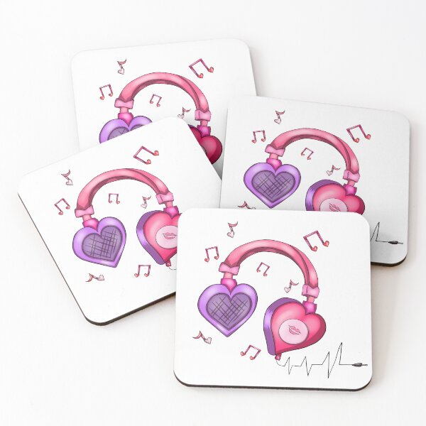 Item preview, Heart Headphone designed and sold by Purplecatty444.