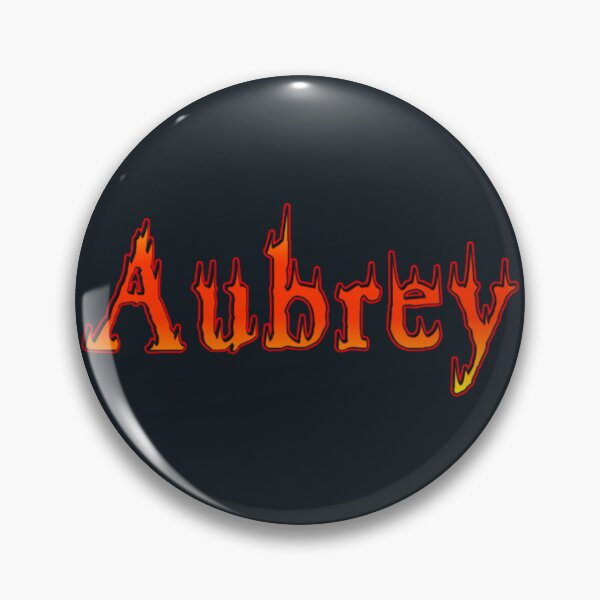 Item preview, Aubrey Name Fiery Molten Lava Drip Typography designed and sold by EchoPrint Co..