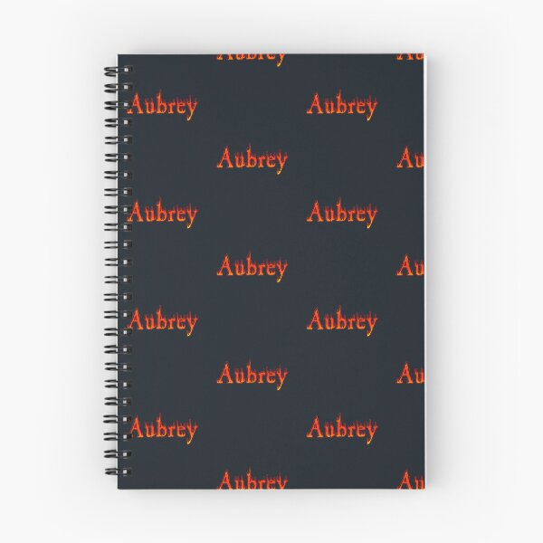 Item preview, Aubrey Name Fiery Molten Lava Drip Typography designed and sold by EchoPrint Co..