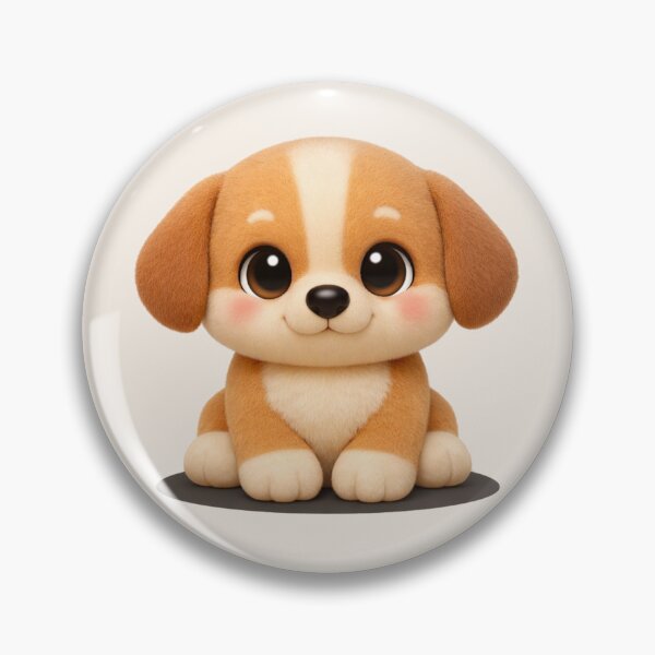 Item preview, Cute Puppy Aesthetic – Kawaii Style 3D Dog Art designed and sold by dogmomtees.
