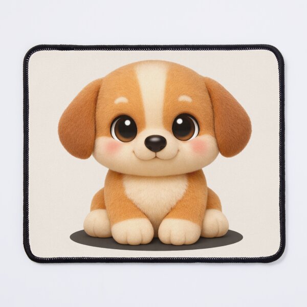 Item preview, Cute Puppy Aesthetic – Kawaii Style 3D Dog Art designed and sold by dogmomtees.