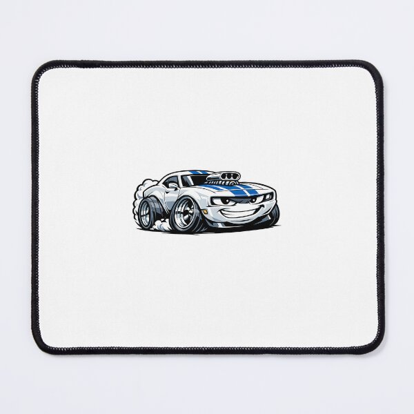 Item preview, Muscle Car Attitude – Aggressive Cartoon Car Sticker designed and sold by Doodlynx.