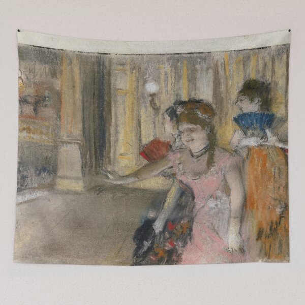 Item preview, Singers on the Stage by Edgar Degas: Vintage Impressionist Theater Poster designed and sold by artofuniverse.