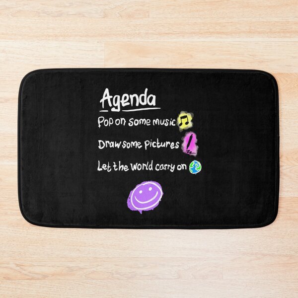 Item preview, Today's agenda (white text) designed and sold by LostintheLines.