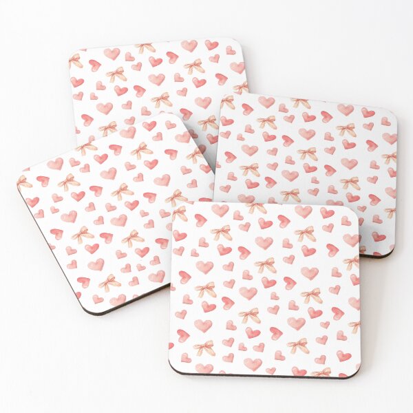 Item preview, Pink Coquette Hearts and Bows Pattern designed and sold by GirlyTrend.