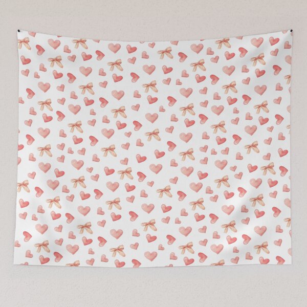 Item preview, Pink Coquette Hearts and Bows Pattern designed and sold by GirlyTrend.
