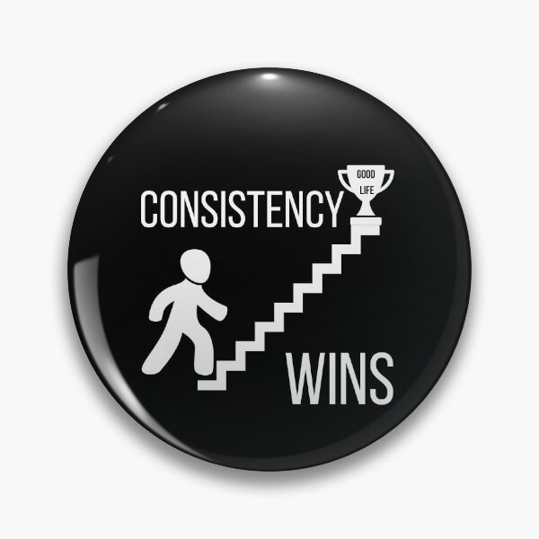 Item preview, Consistency Wins Inspirational T-Shirt – Motivation & Growth Mindset designed and sold by positive vibes.