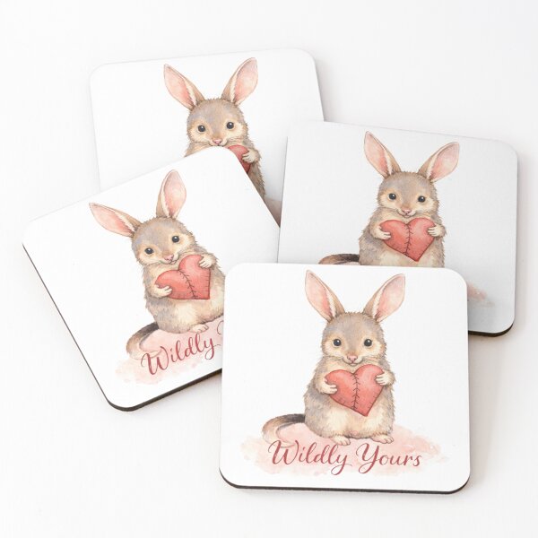 Item preview, Wildly Yours – Australian Bilby Love Watercolour designed and sold by inspired-works.
