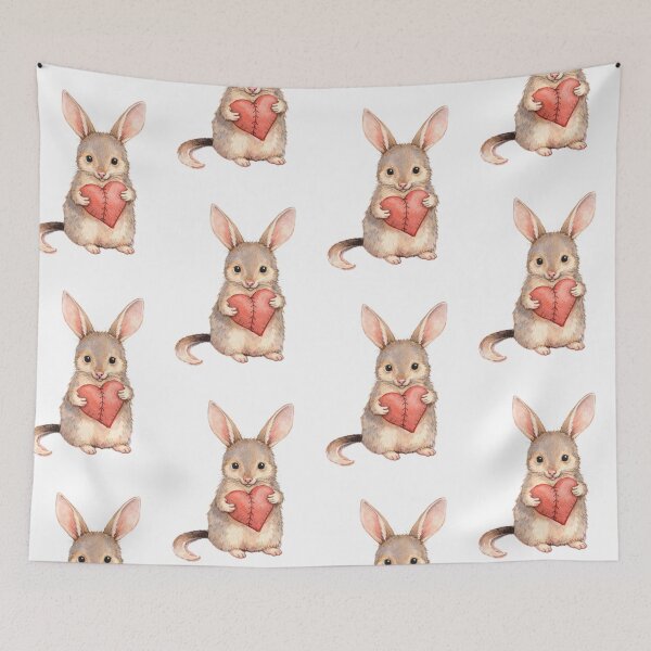 Item preview, Wildly Yours – Australian Bilby Love Watercolour designed and sold by inspired-works.