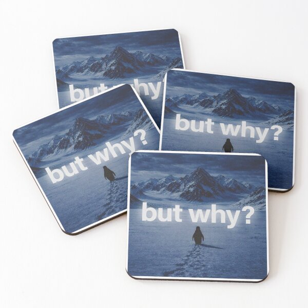 Item preview, Nihilist Penguin and Mountain - But Why Meme designed and sold by brkvdesign.