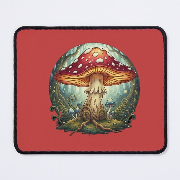 Item preview, Amanita del Bosque Encantado - Arte cottagecore vintage designed and sold by SlientOrbit.