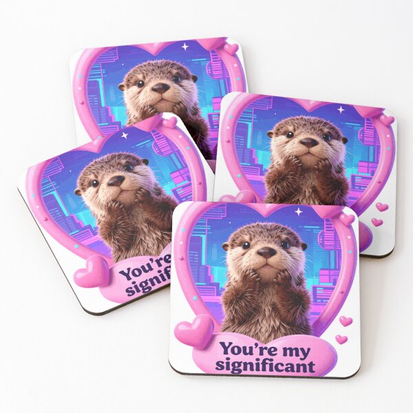Item preview, Significant Otter Valentine designed and sold by AnimalAirtistry.