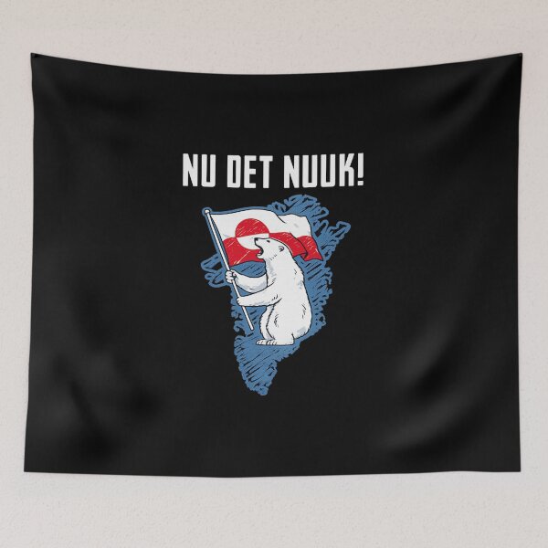 Item preview, NU DET NUUK! Polar Bear Greenland Flag T-Shirt | Arctic Pride Graphic Tee designed and sold by DailyDrivesct.