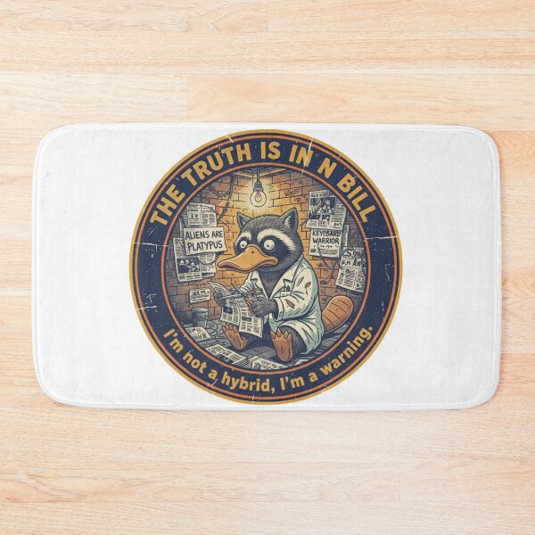 Item preview, Funny Platypus Conspiracy – The Truth Is In N Bill Retro 90s Vintage Art designed and sold by FakeJoo.