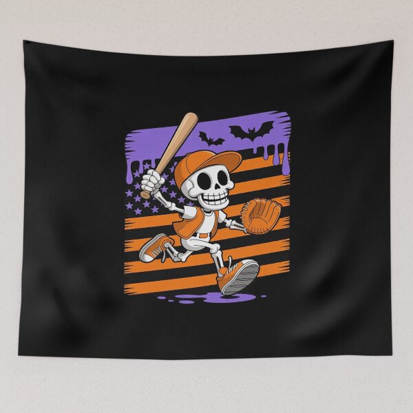 Item preview, Dripping Ice Cream Skeleton Us Flag Halloween Mens designed and sold by MarkLeedsArt.