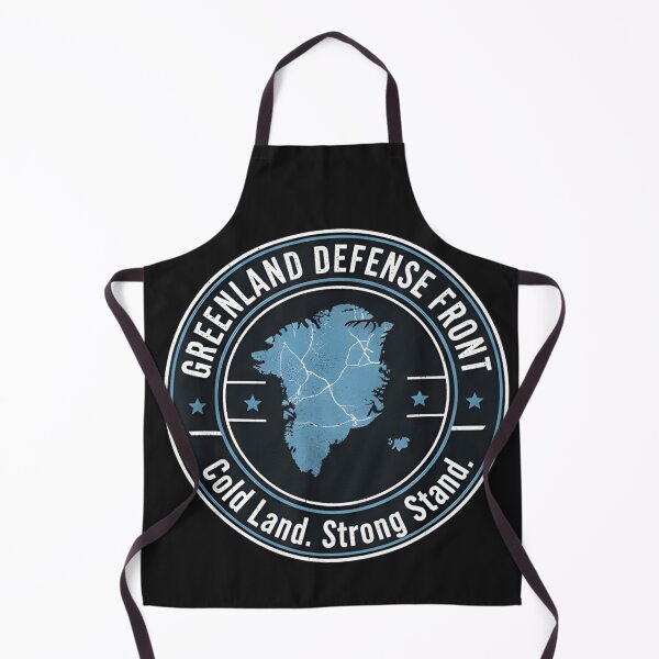 Item preview, Greenland Defense Front T-Shirt – Arctic Badge Emblem Cold Land Strong Stand Climate Protest Graphic Tee designed and sold by ZyxDes.