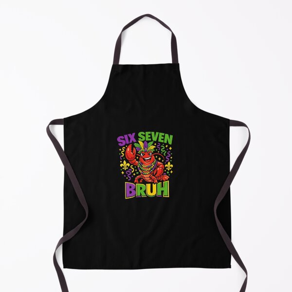 Item preview, SIX SEVEN BRUH Mardi Gras Crawfish Shirt | Funny Louisiana Crawfish Cartoon Tee designed and sold by DailyDrivesct.