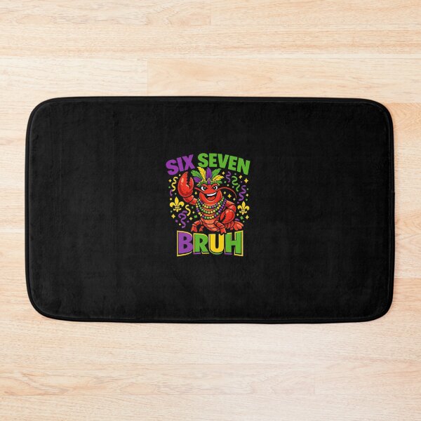 Item preview, SIX SEVEN BRUH Mardi Gras Crawfish Shirt | Funny Louisiana Crawfish Cartoon Tee designed and sold by DailyDrivesct.