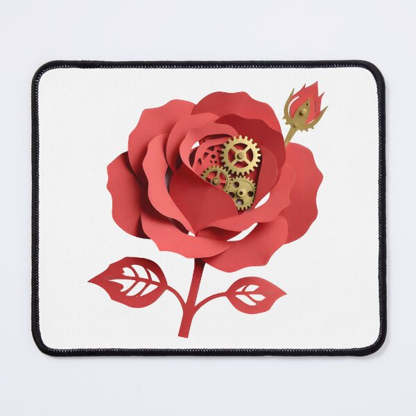Item preview, Mechanical Steampunk Rose with Bud designed and sold by Marcu Ioachim.