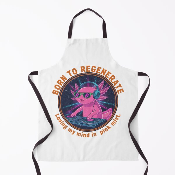Item preview, Funny Axolotl DJ – Born To Regenerate Retro 90s Vintage Bootleg Art designed and sold by FakeJoo.