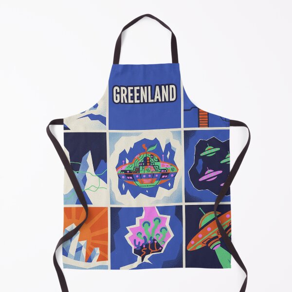 Item preview, Greenland Alien Base Arctic UFO Pop Art Grid designed and sold by zzz888.