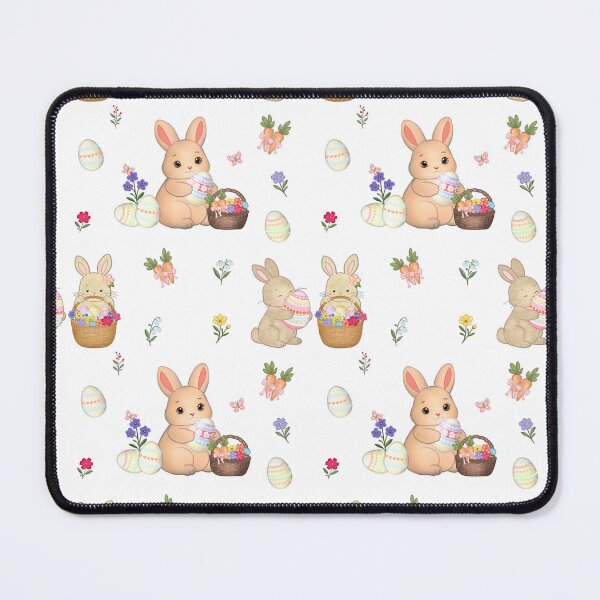 Item preview, Cute Easter Bunny Seamless Pattern – Spring Bunny with Egg designed and sold by LiudmylaMaika.
