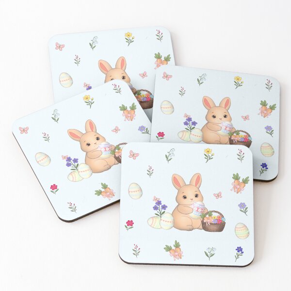 Item preview, Cute Easter Bunny Seamless Pattern – Spring Bunny with Egg designed and sold by LiudmylaMaika.