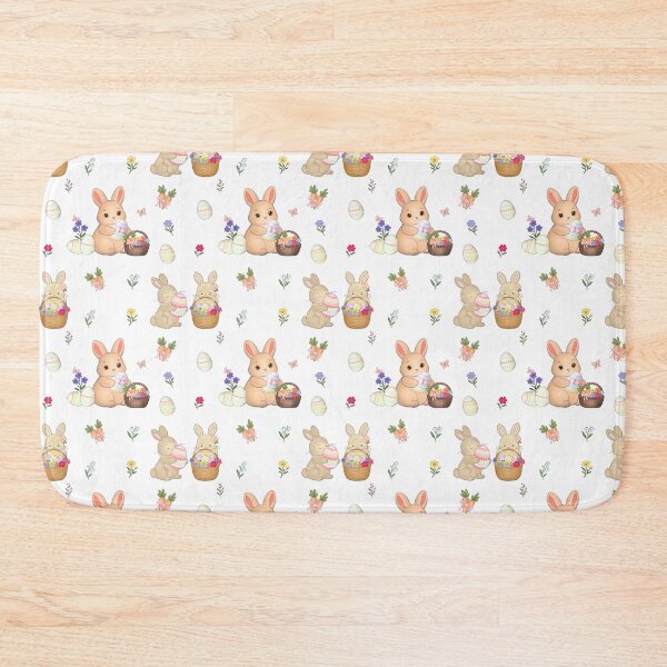 Item preview, Cute Easter Bunny Seamless Pattern – Spring Bunny with Egg designed and sold by LiudmylaMaika.
