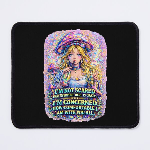 Artikelvorschau, Nicht verrückt, nur zu bequem – Psychedelisches Fantasy Statement Design entworfen und verkauft von SVALANART.
