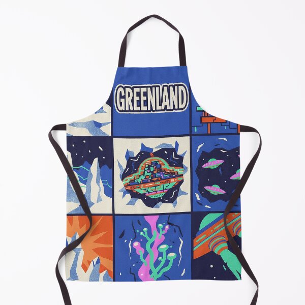 Item preview, Greenland Arctic Alien Base Retro Sci-Fi Grid designed and sold by zzz888.