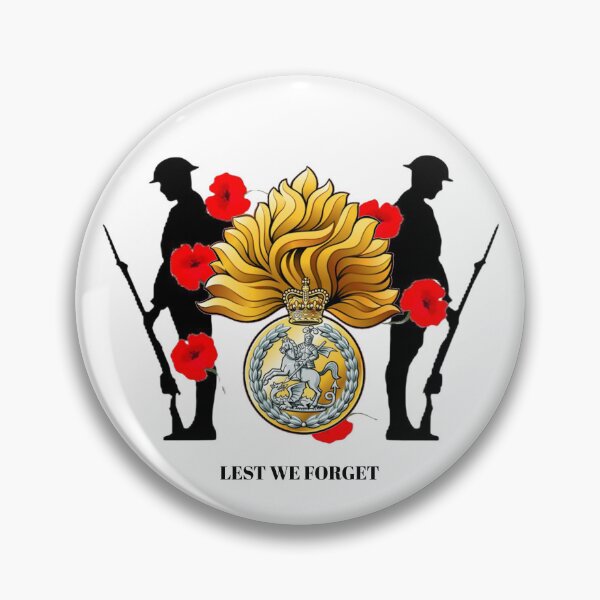 Item preview, The Royal Regiment of Fusiliers Remembrance Lest we Forget designed and sold by Bootneckstore.
