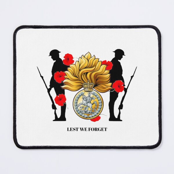 Item preview, The Royal Regiment of Fusiliers Remembrance Lest we Forget designed and sold by Bootneckstore.